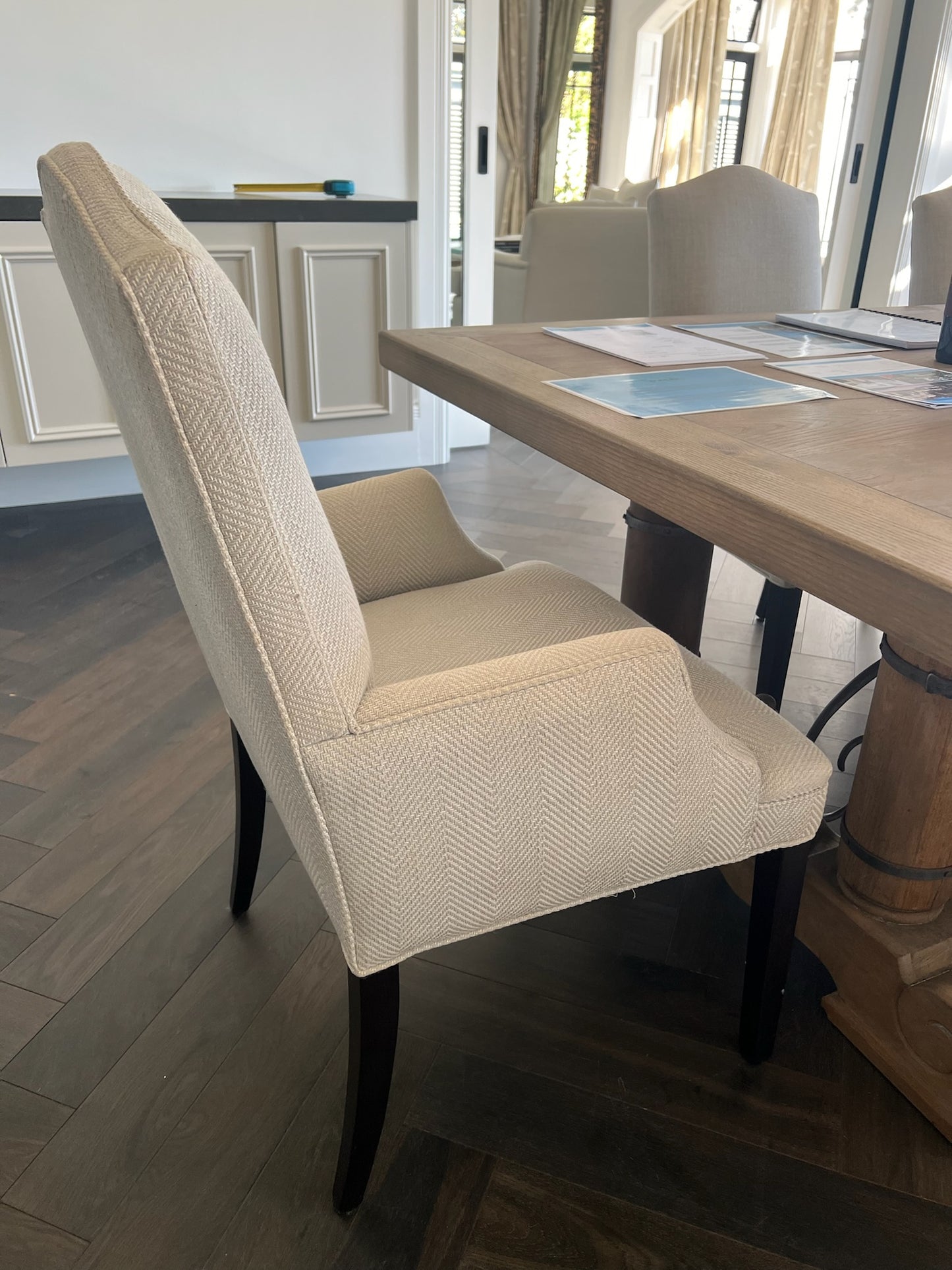 Restoration Hardware Hudson Parsons Dining Chairs (w. Arms)