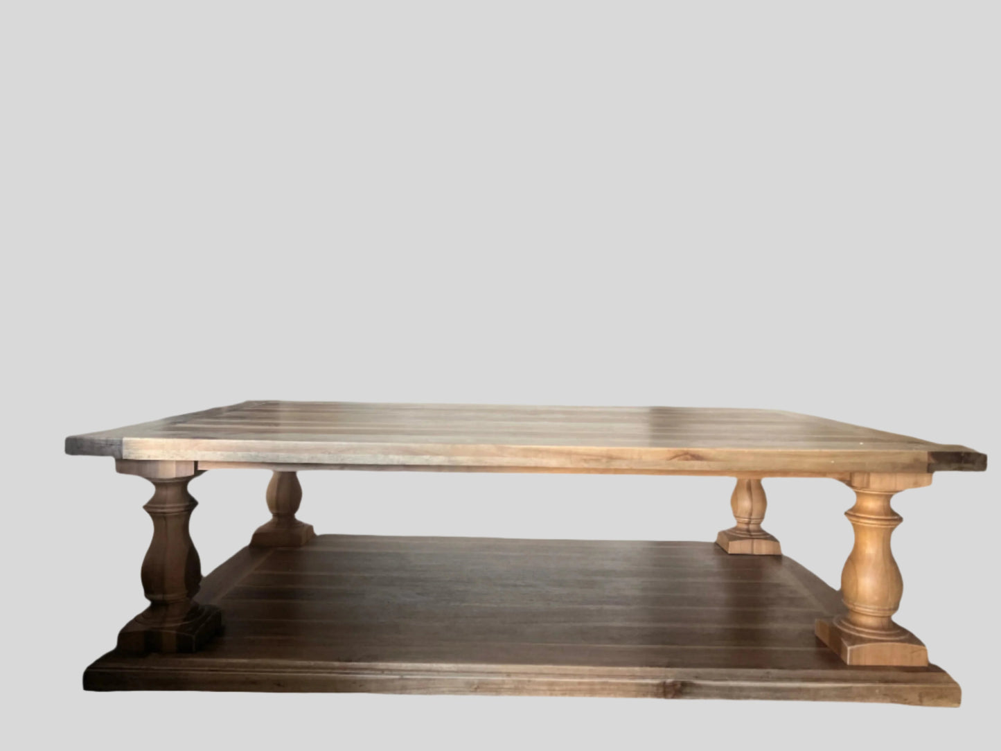 RH Balustrade Salvaged Wood Coffee Table