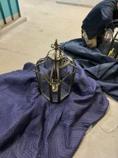 RH Solid Green Patinated Bronze Lanterns