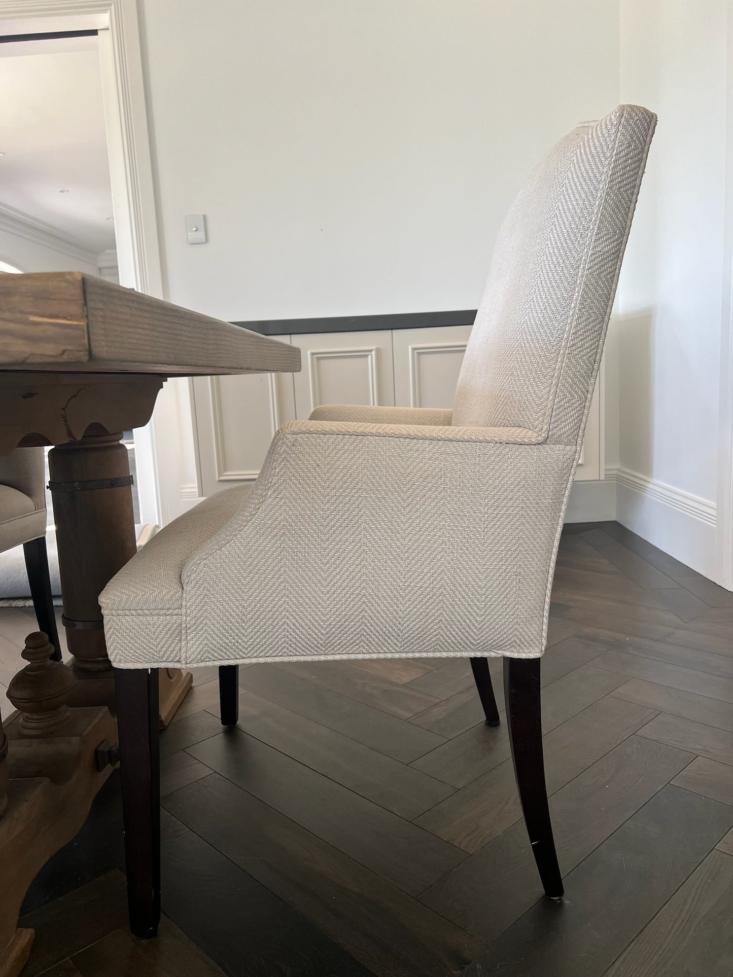 Restoration Hardware Hudson Parsons Dining Chairs (w. Arms)